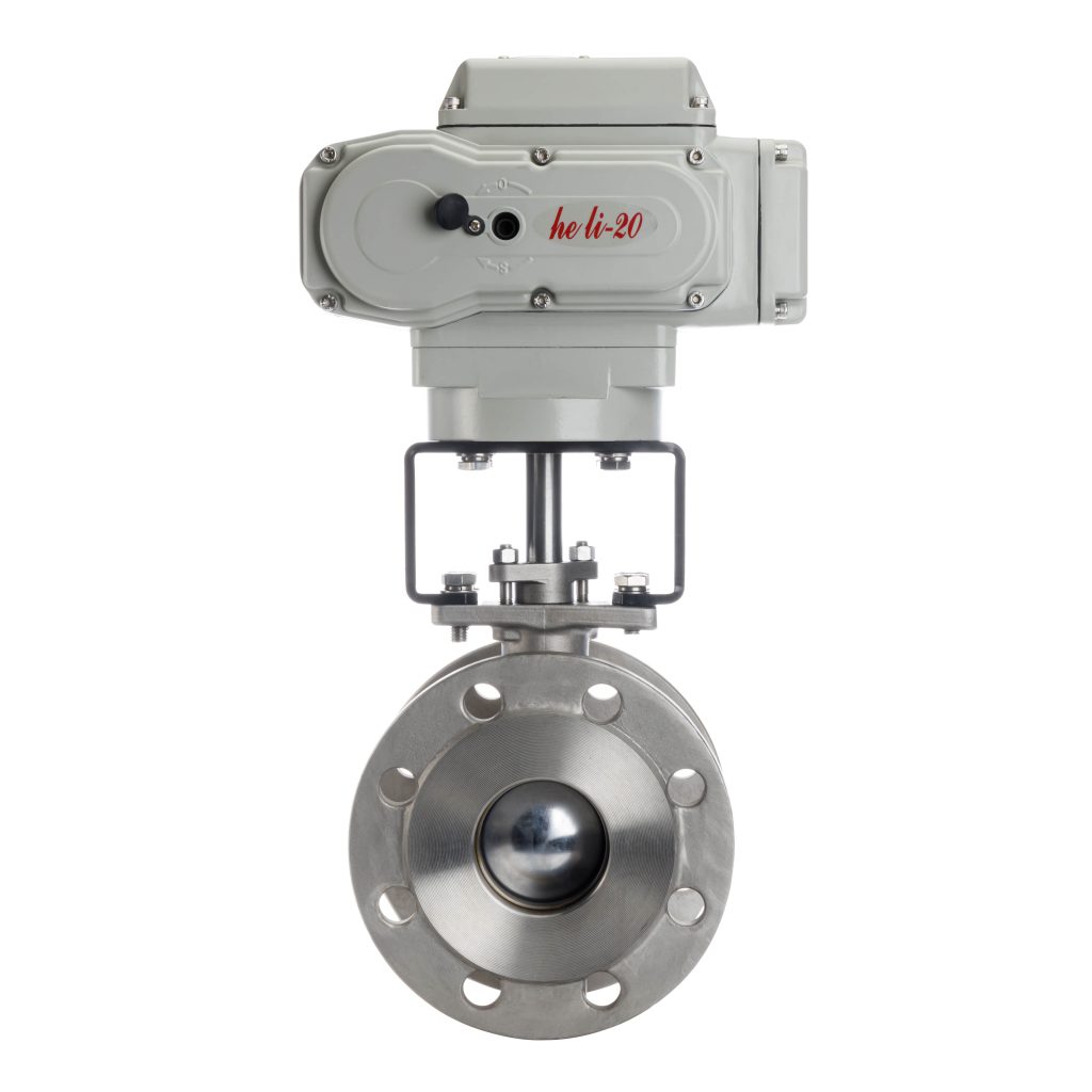 WCB Electric V-ball valve